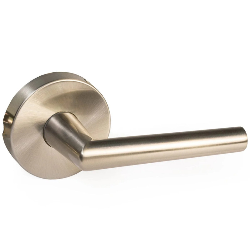 Bridwell Series Straight Levers Satin Nickel Left or Right Dummy